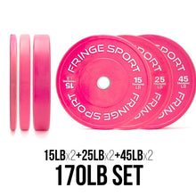 Load image into Gallery viewer, Pink Bumper Plate Sets